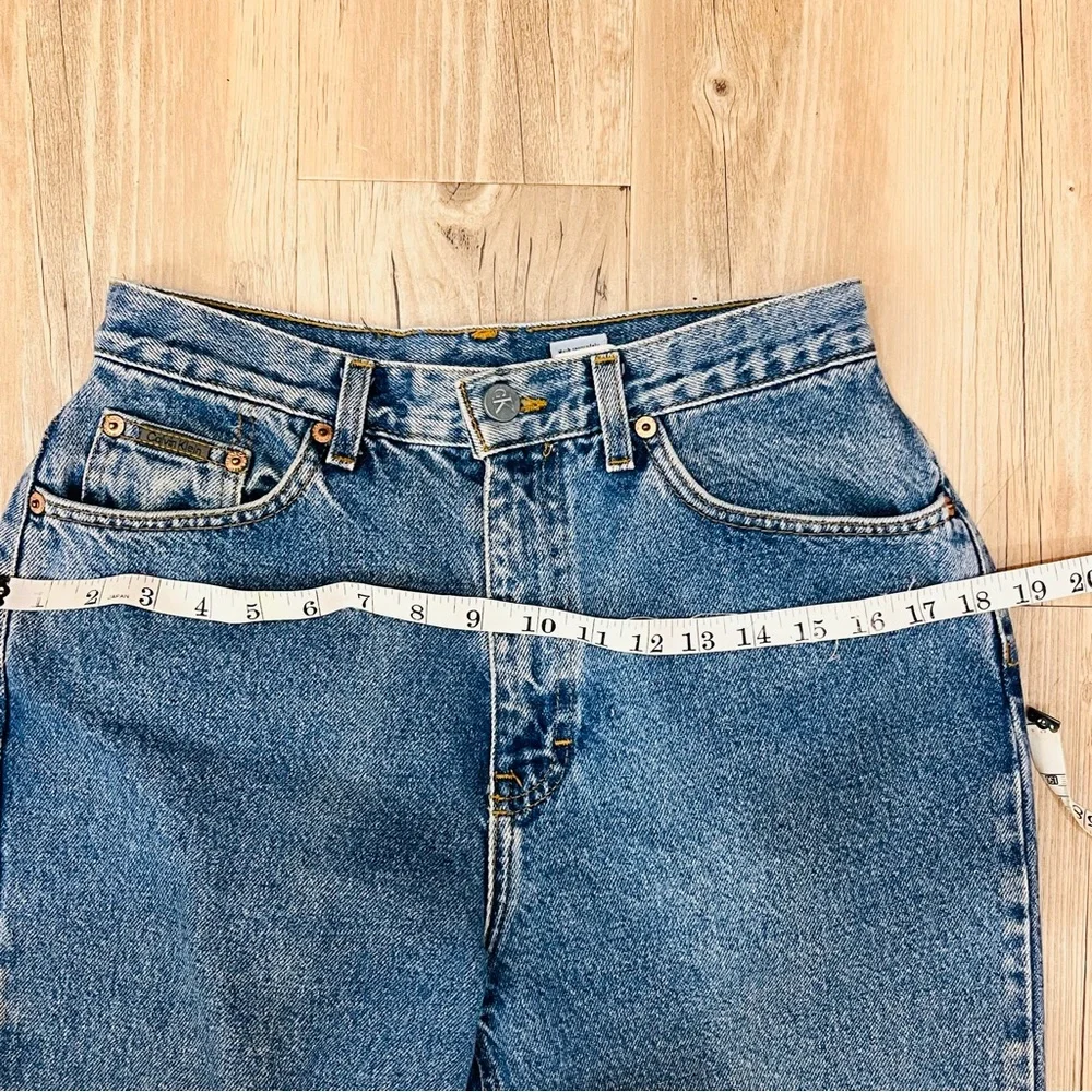 calvin klein Women’s Vintage 90s CHIC High Rise Tapered Jeans size 10 fi… - Picture 7 of 14